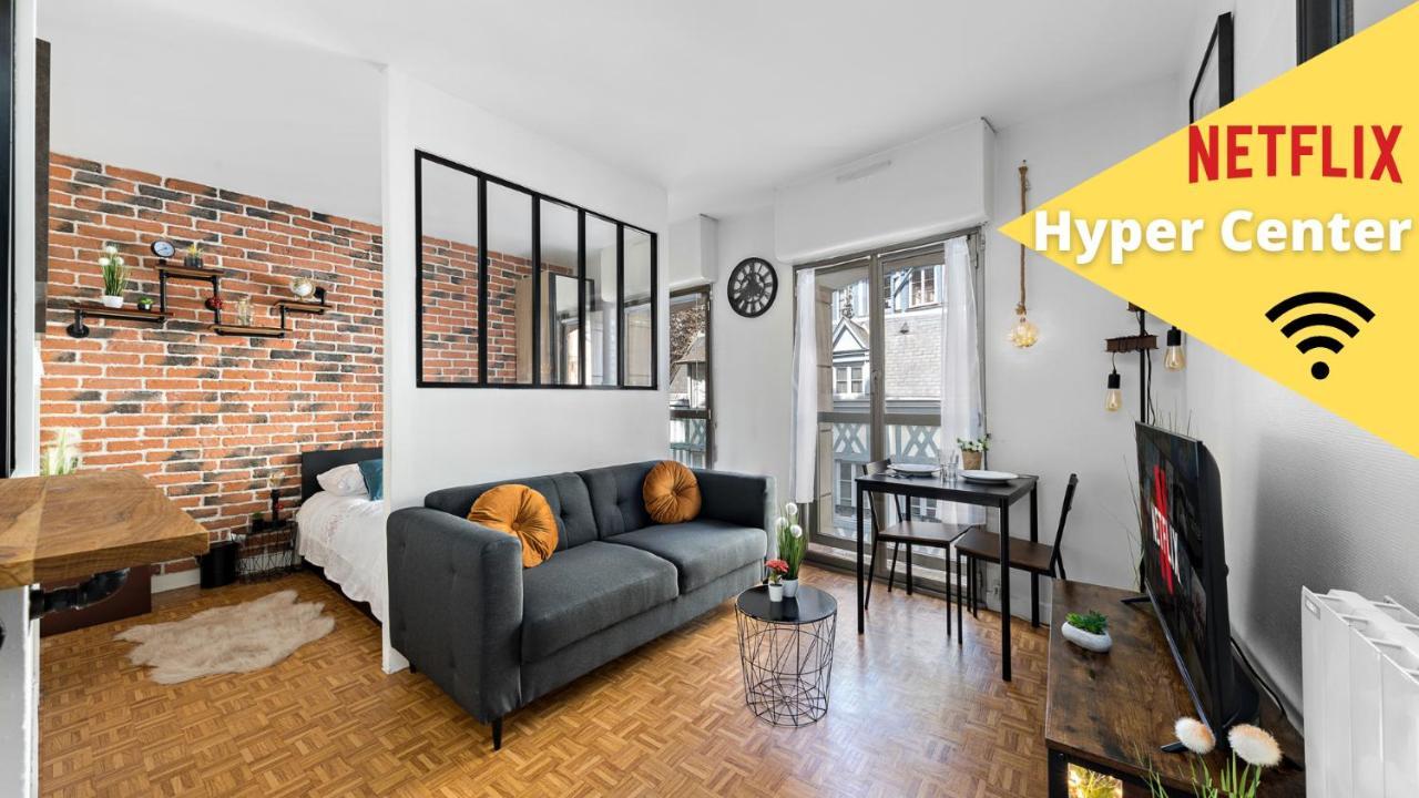 Vicomte/Cosy-Hypercentreville-Rouen/Netflix-Wifi/ Buitenkant foto